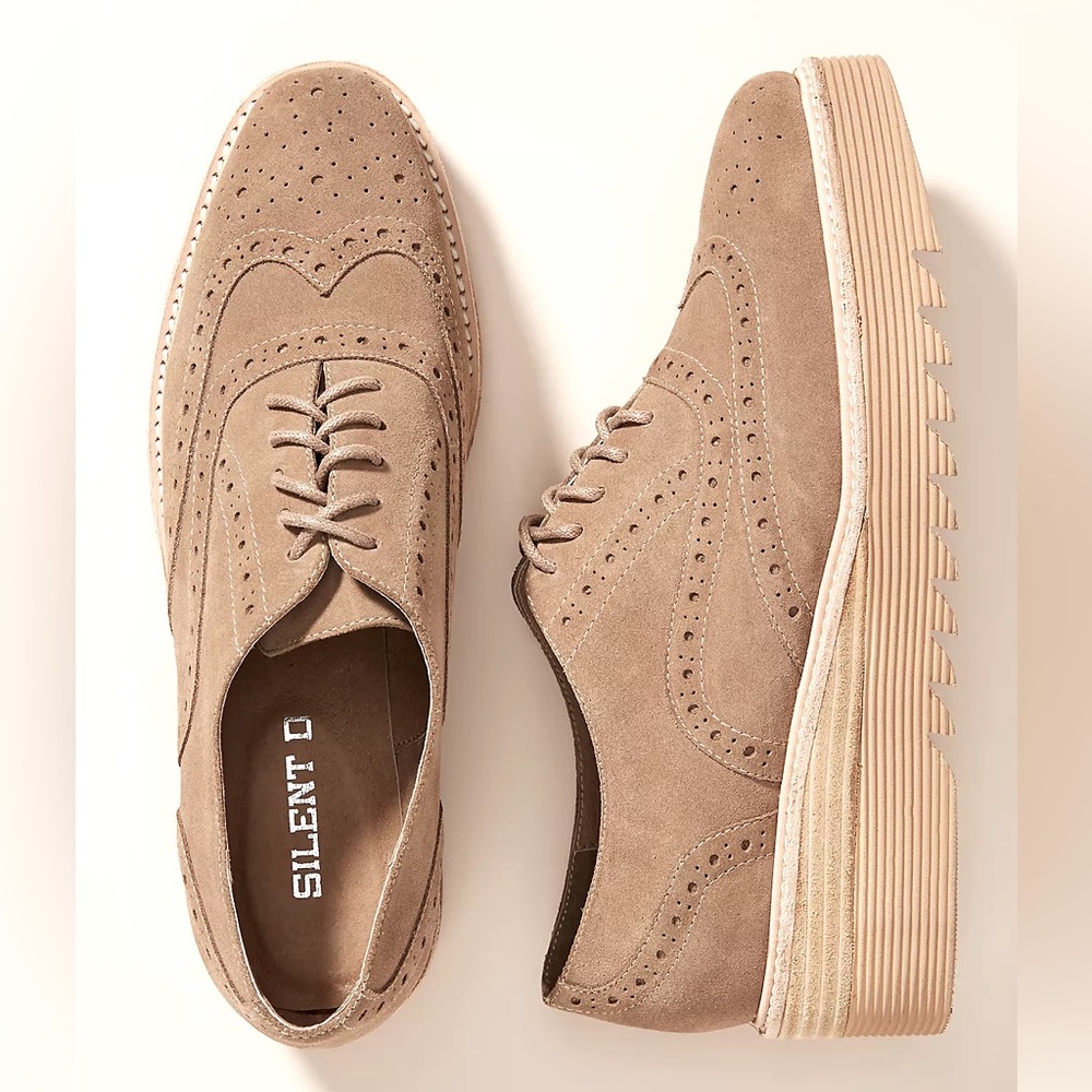 Silent D Tilear platform Oxford / brogue